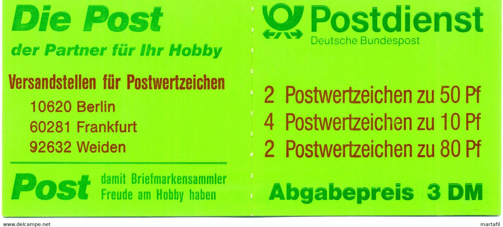 Germania REPUBBLICA FEDERALE Booklet LIBRETTO MNH ** - Otros & Sin Clasificación