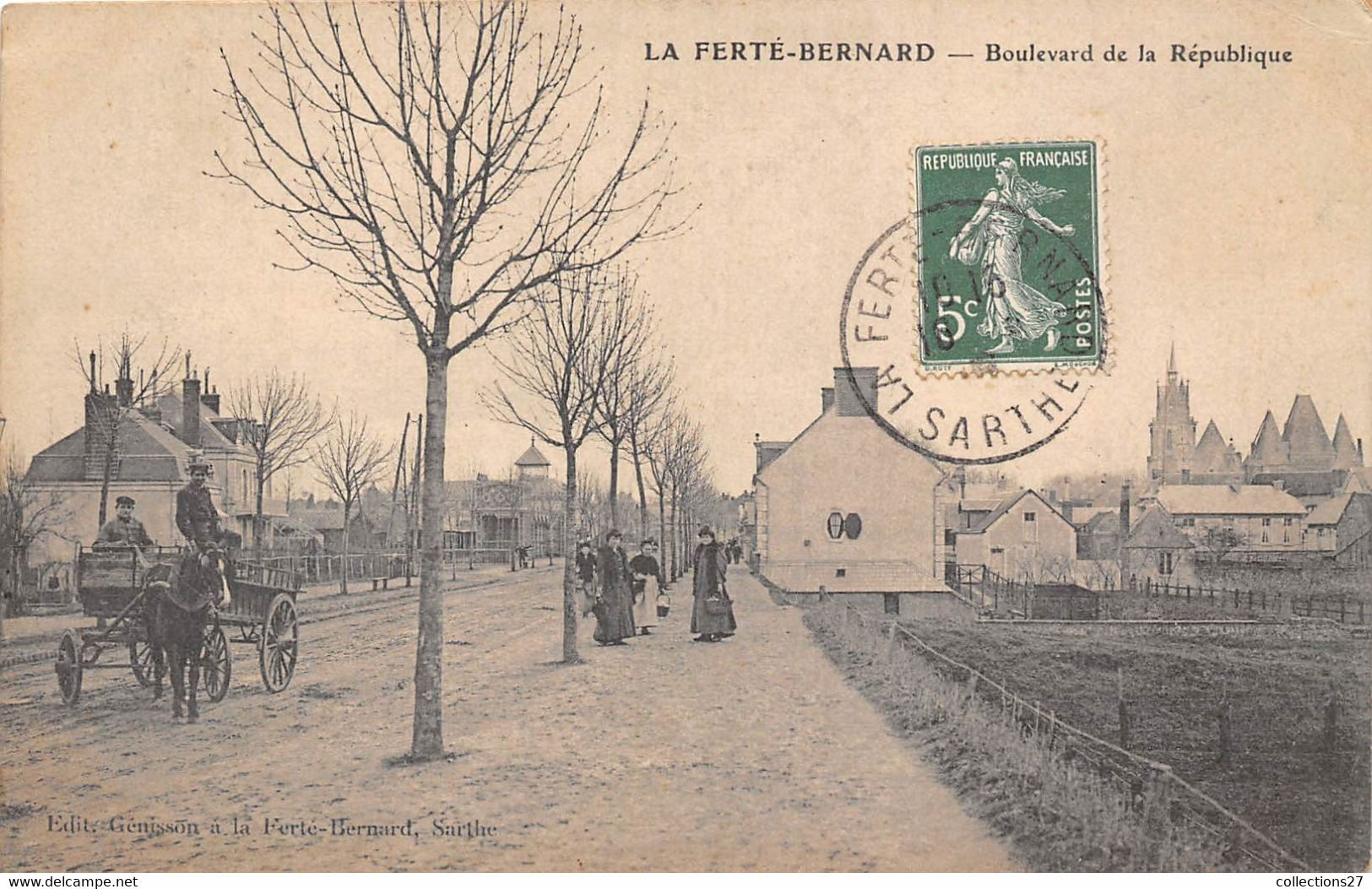 72-LA-FERTE-BERNARD- BOULEVARD DE LA REPUBLIQUE - La Ferte Bernard