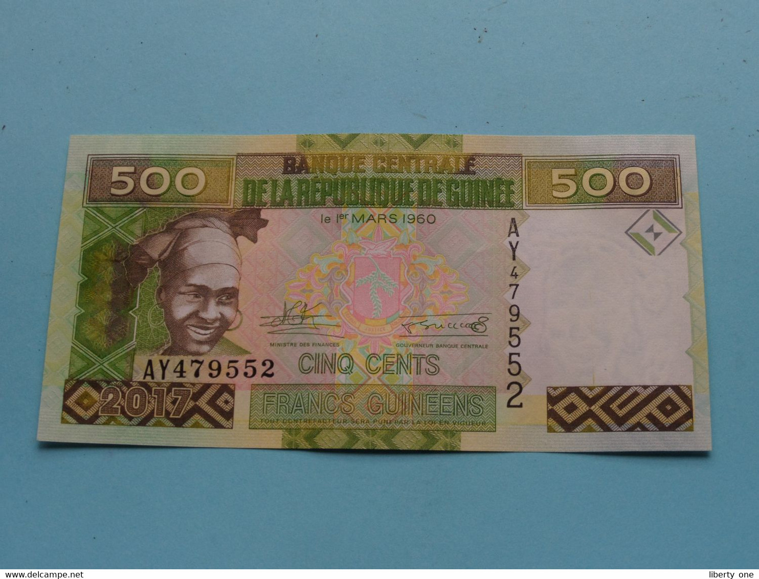 5 Cents Francs Guinéens (2017) Banque Centrale De La République Guinée ( For Grade, Please See Photo ) UNC ! - Guinée