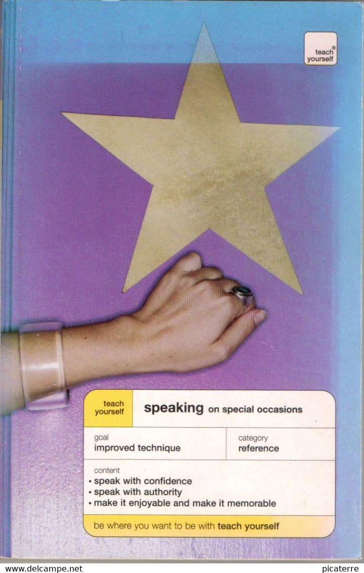 POST FREE UK- TEACH YOURSELF SPEAKING On Special Occasions - P/back - 202 Pages - Éducation/ Enseignement