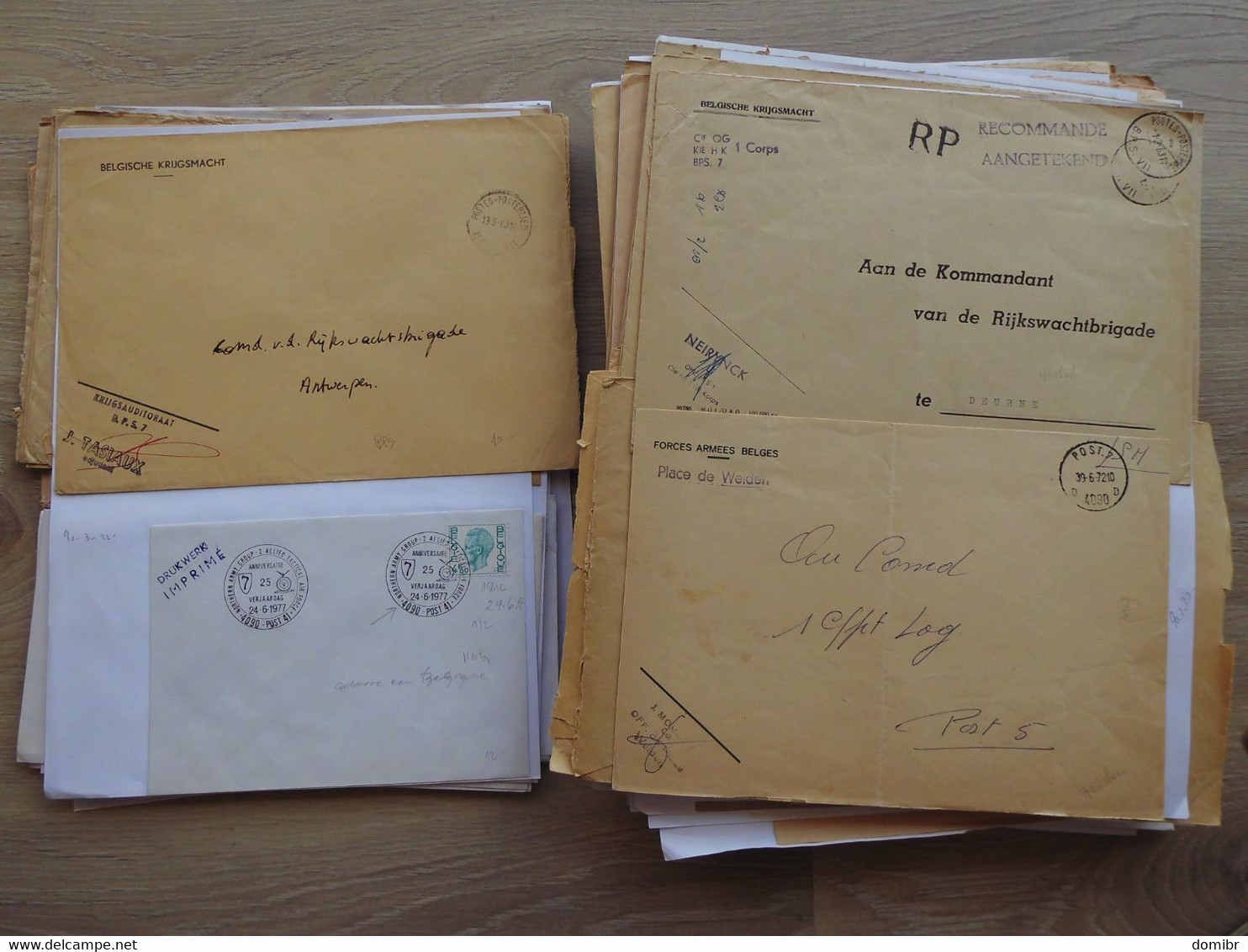 Belgique 230 lettres courrier militaire Forces Armées Belges belgische krijgsmacht Militair ATAF OTAN NATO