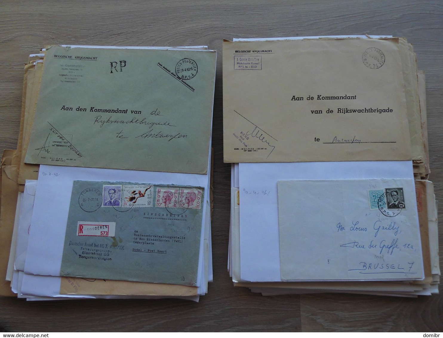 Belgique 230 lettres courrier militaire Forces Armées Belges belgische krijgsmacht Militair ATAF OTAN NATO