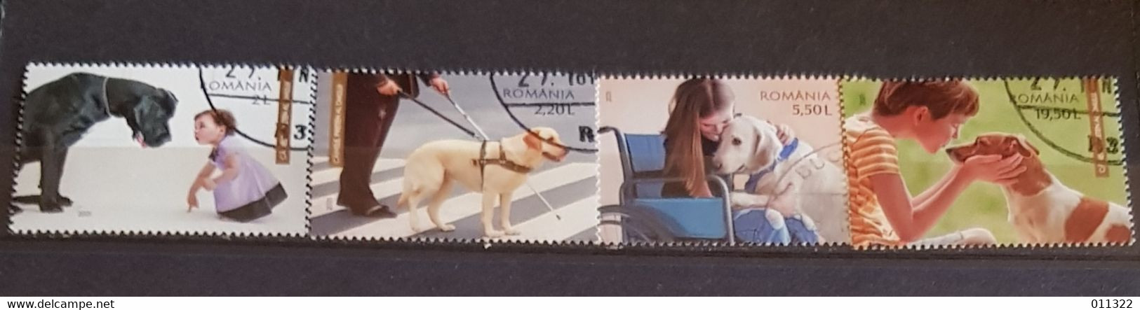 ROMÂNIA DOGS SET USED - Gebraucht