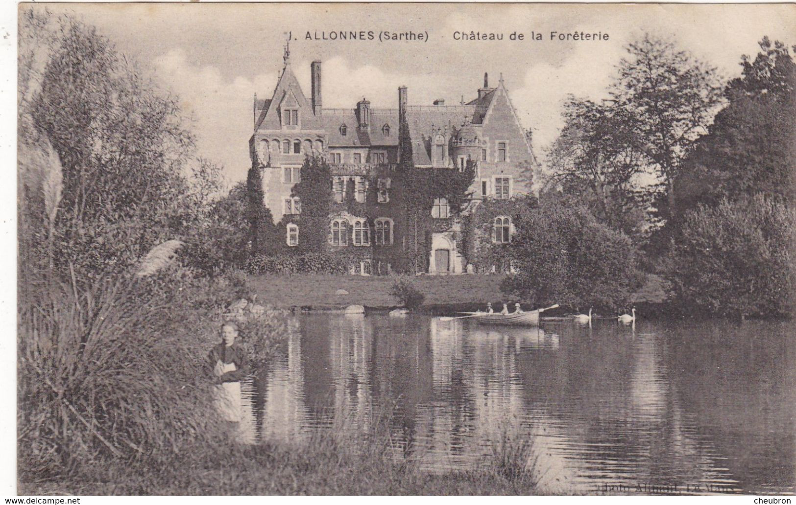 72.  ALLONNES. CPA. CHATEAU DE LA FORETERIE. + TEXTE - Allonnes