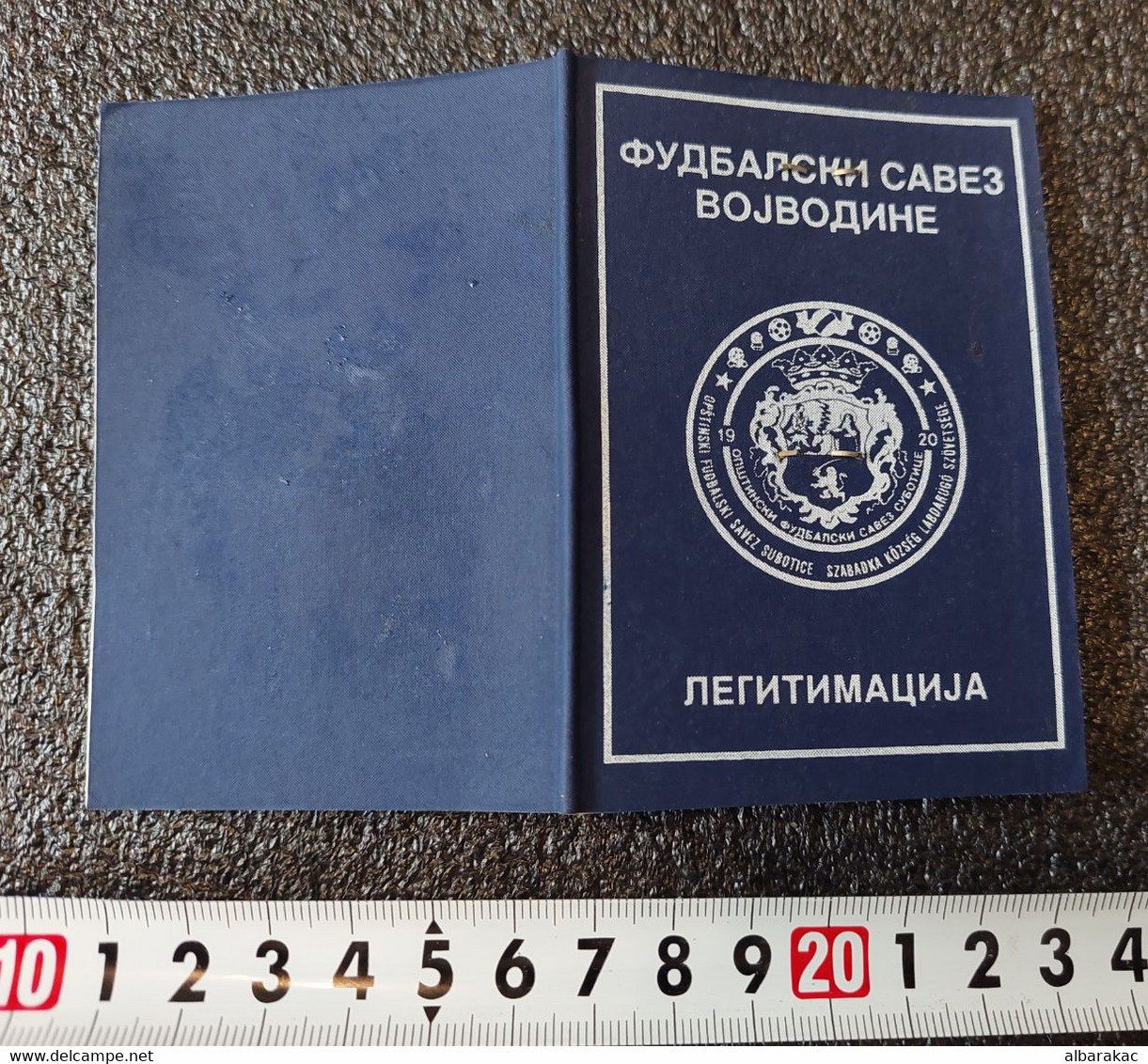 Football Soccer Union Vojvodina , Subotica - ID Card With Photo - Habillement, Souvenirs & Autres