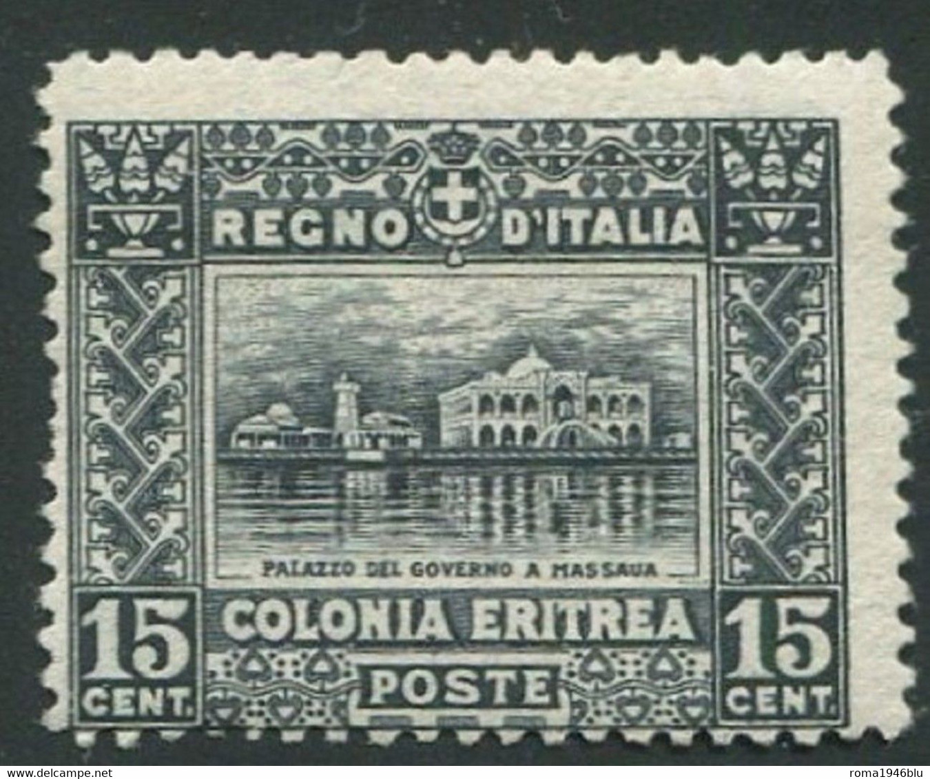 ERITREA 1910 SOGGETTI AFRICANI 15 C. SASSONE N. 36 ** MNH F.TO DIENA - Eritrea