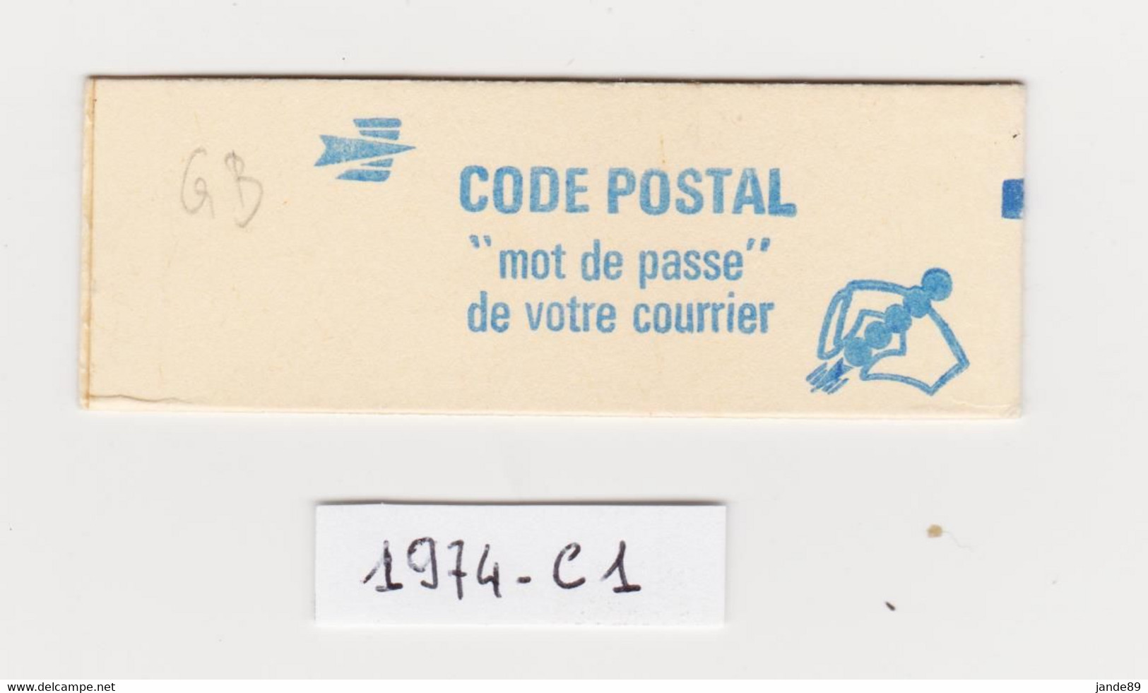 France -  Carnet N° 1974-C1 - Type Sabine De Gandon à 1,20fr - Rouge - 2 Bandes De Phosphore - Neuf Et Non Ouvert - - Modern : 1959-…
