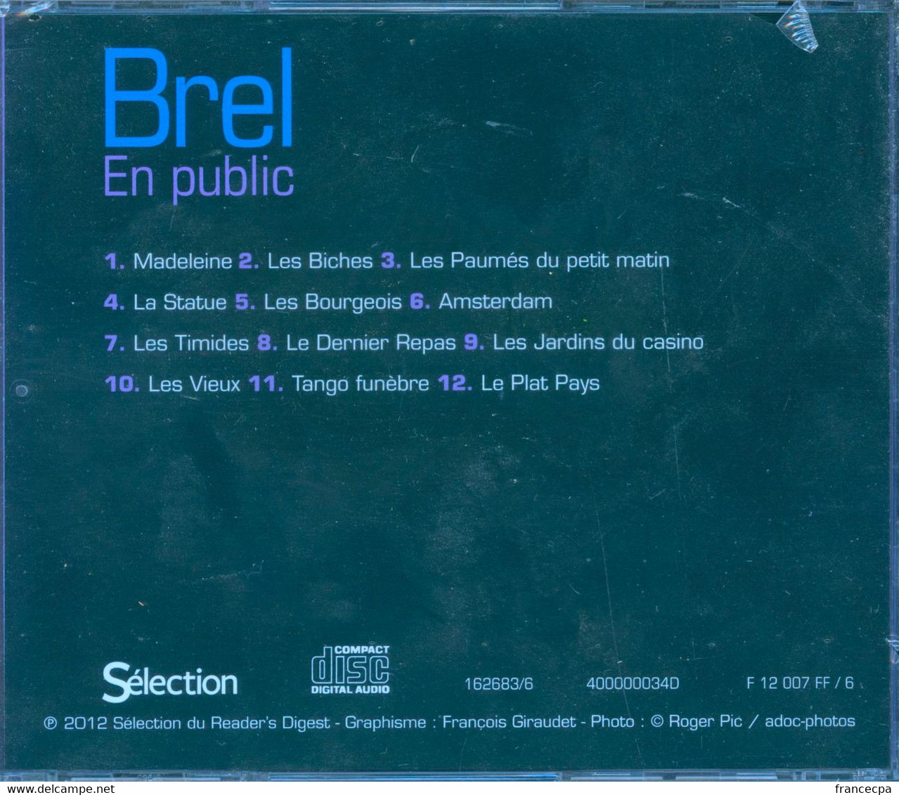 005 - CD AUDIO MUSIQUE FR  COFFRET SOUVENIR 5XCD BREL - NEUF SCELLE - Collector's Editions