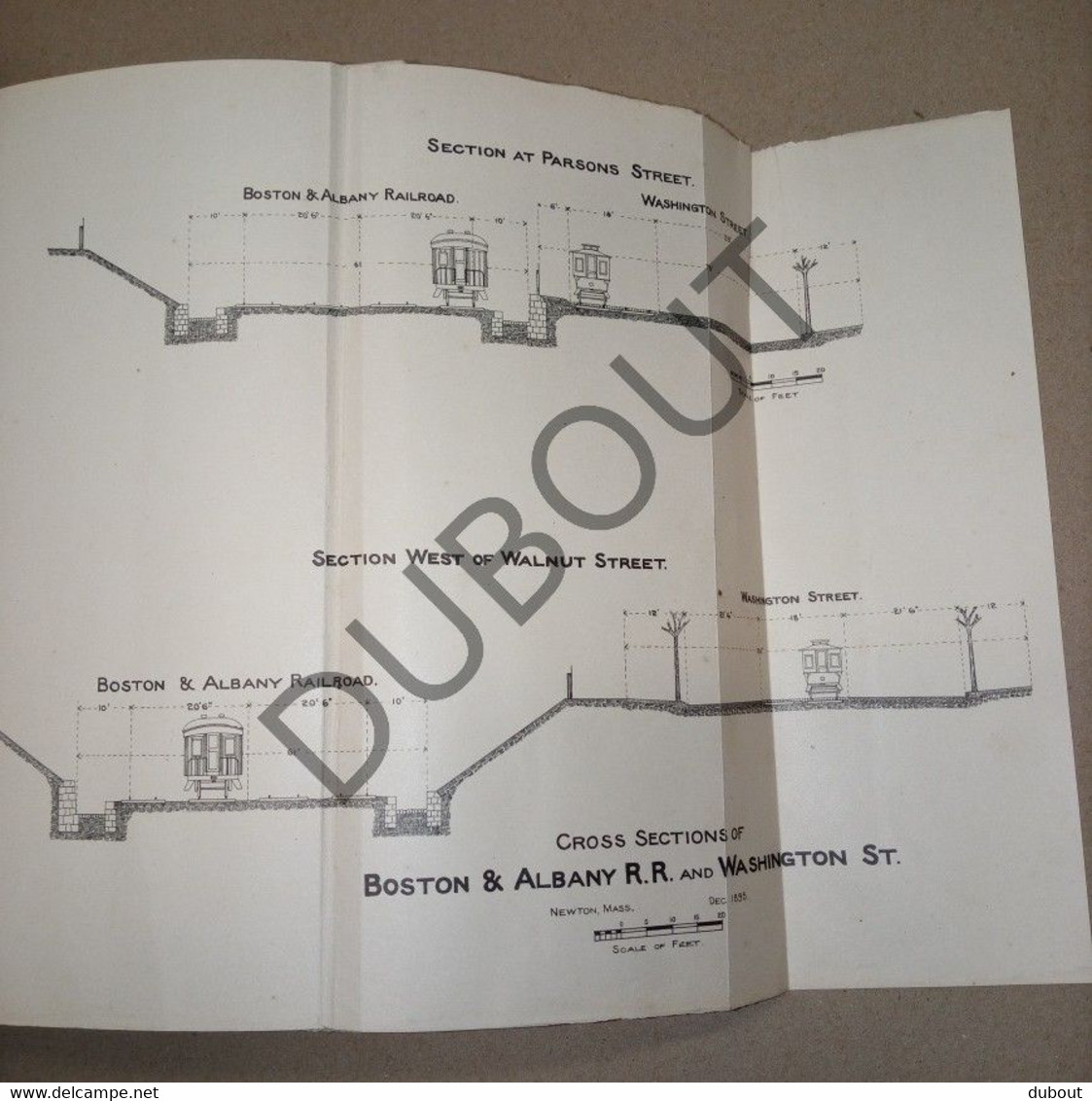 USA: City of Newton, Massachusetts, Annual Report City Engineer - 1895 (S198)