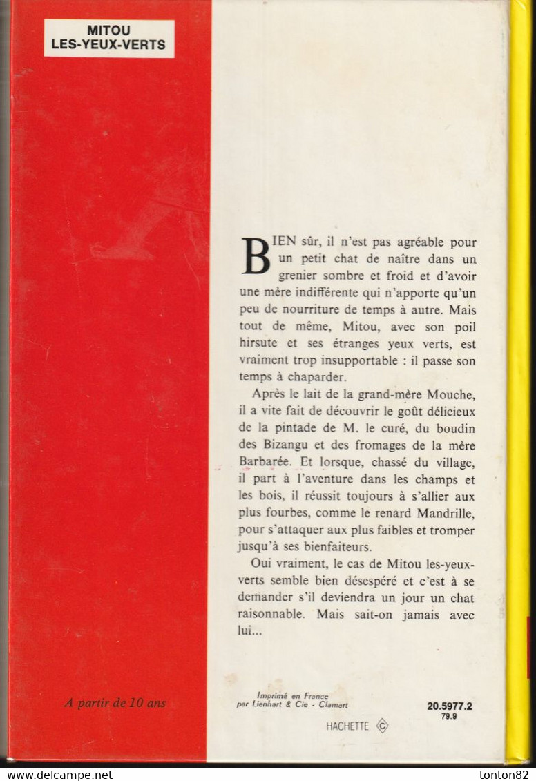 Léonce Bourliaguet - MITOU Les Yeux Verts - Idéal Bibliothèque - ( 1979 ) . - Ideal Bibliotheque