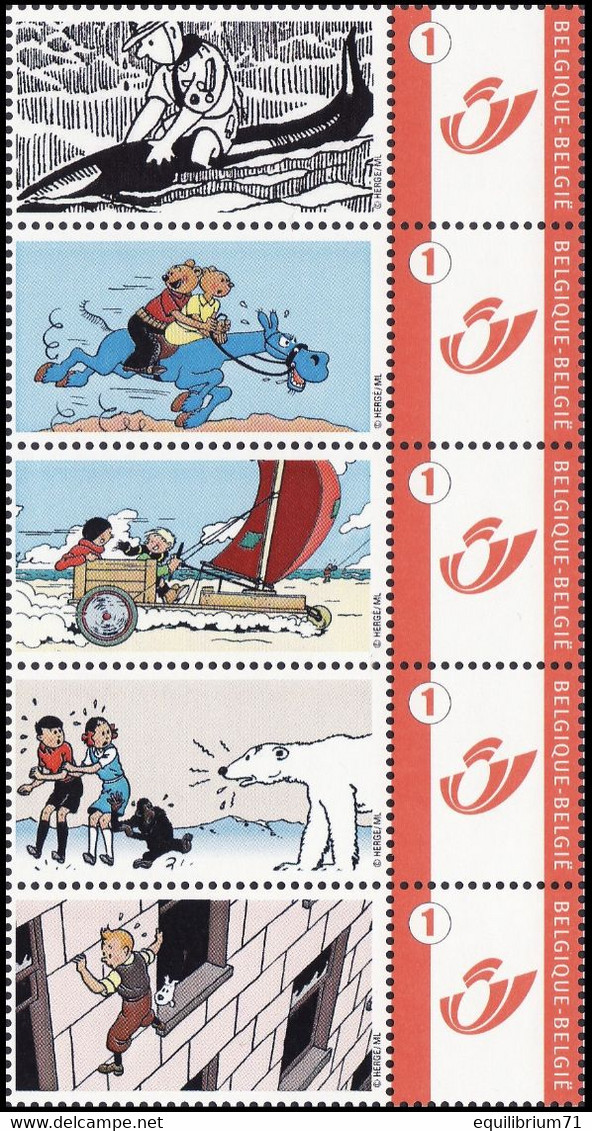 DUOSTAMP/MYSTAMP** - Popol & Virginie/Leo En Lea - Quick & Flupke - Jo, Zette & Jocko/Jo, Suus En Jokko - Tintin/Kuifje - Philabédés (comics)