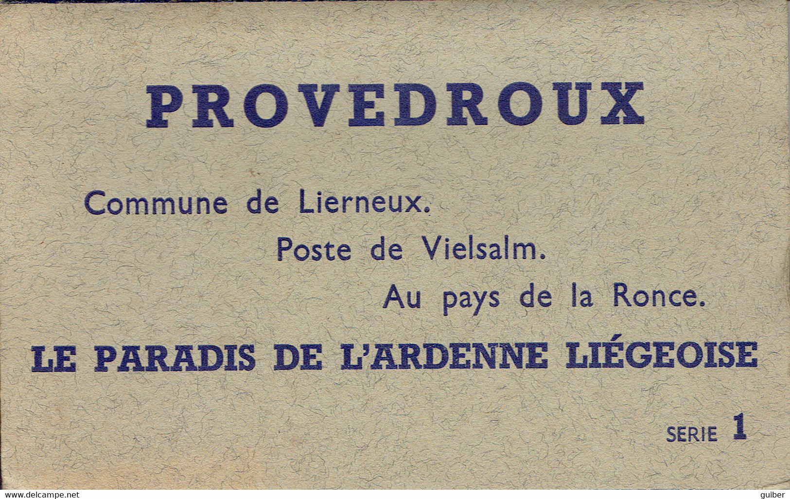 Provedroux Vielsalm Lierneux Carnet De 7 Cartes Serie 1 Edit. Arduenna Marche - Vielsalm