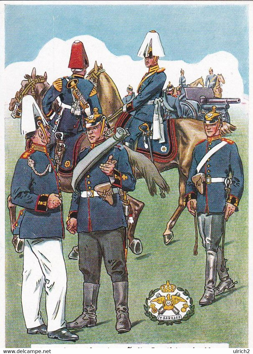 AK 2. Und 4. Garde-Feld-Artillerie-Regiment - Künstlerkarte Paul Pietsch (61190) - Uniforms