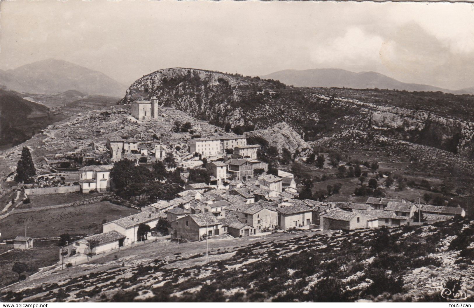 COMPS SUR ARTUBY - DRAGUIGNAN - VAR - (83) - CPSM DENTELEE DE1953.... - Comps-sur-Artuby