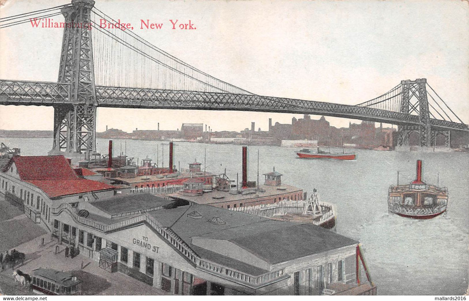 NEW YORK - WILLIAMSBURG BRIDGE ~ AN OLD POSTCARD #2231100 - Ponti E Gallerie