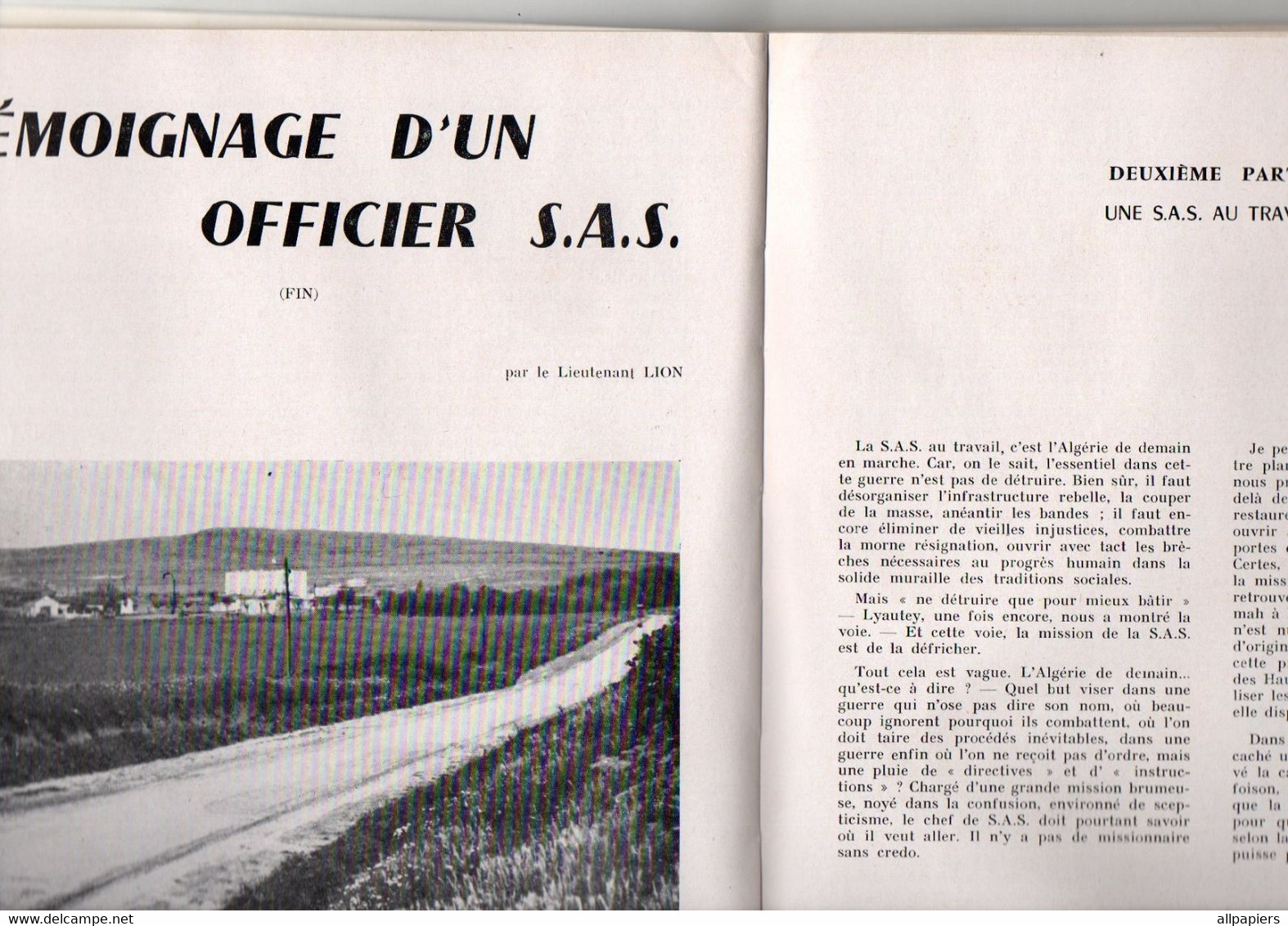 L'Armée N°5 Le 4e Centenaire Du Régiment D'infanterie - L'Opération "Auvergne" Indochine 1954 - La Vie De L'armée...1960 - Francés