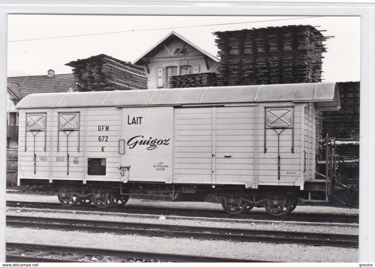 Vuadens, Wagon GFM "Lait Guigoz", Format 10 X 15 - Vuadens