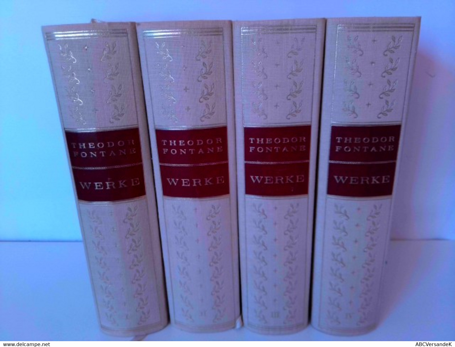 Konvolut: 4 Bände (von4) Theodor Fontane Werke. Sonderausgabe Die Tempel Klassiker. - Auteurs All.