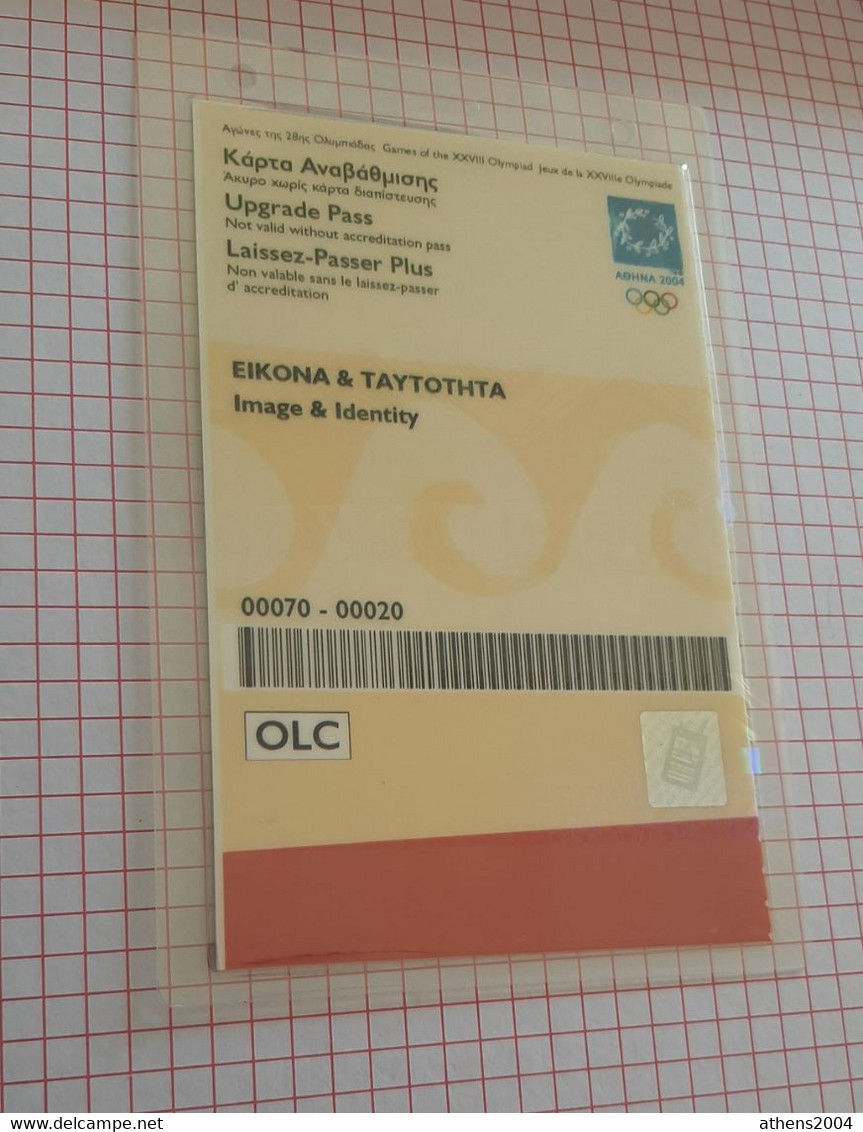 Athens 2004 Olympic Games - Accreditation (Image & Identity) OLC - Bekleidung, Souvenirs Und Sonstige