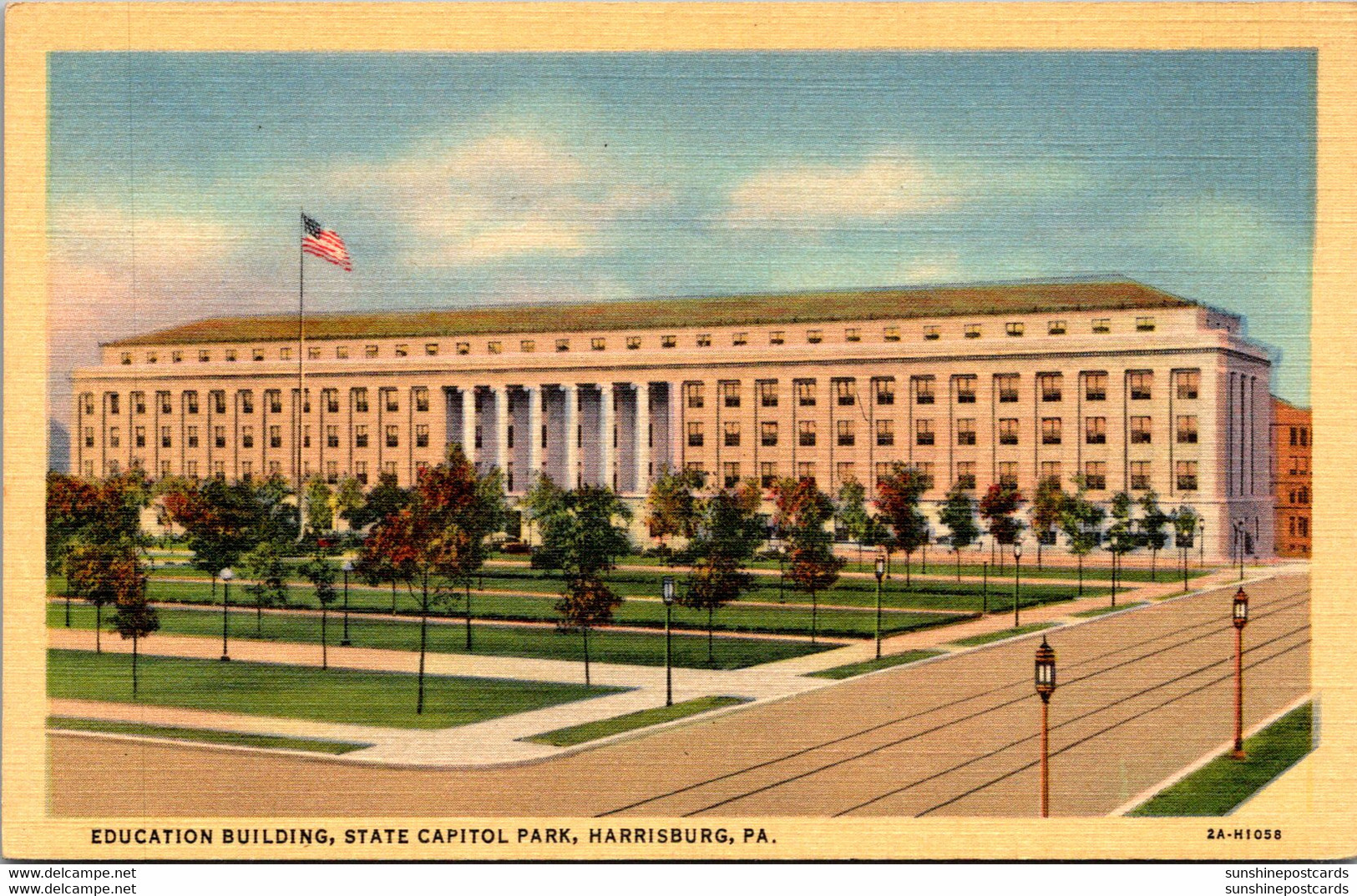 Pennsylvania Harrisburg Capitol Park Educational Building Curteich - Harrisburg