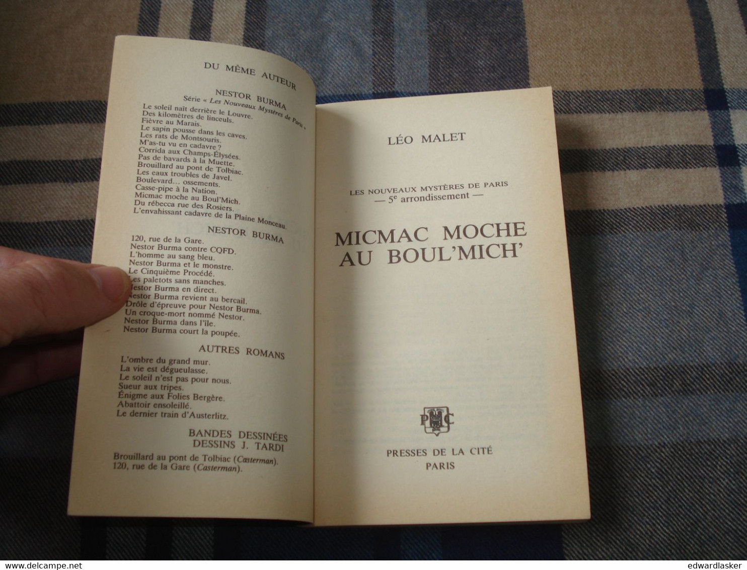 NESTOR BURMA : MICMAC MOCHE AU BOUL'MICH - Léo MALET - Couv. Ill. TARDI - PdlC 1990 - Leo Malet