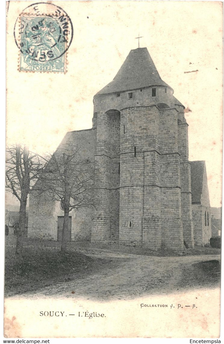 CPA-Carte Postale France Soucy L'église 1905 VM54800 - Soucy