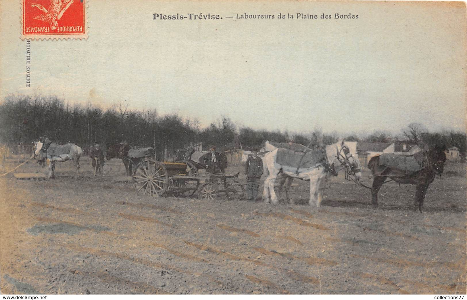 94-LE-PLESSIS-TREVISE- LABOUREURS DE LA PLAINE DES BORDES - Le Plessis Trevise