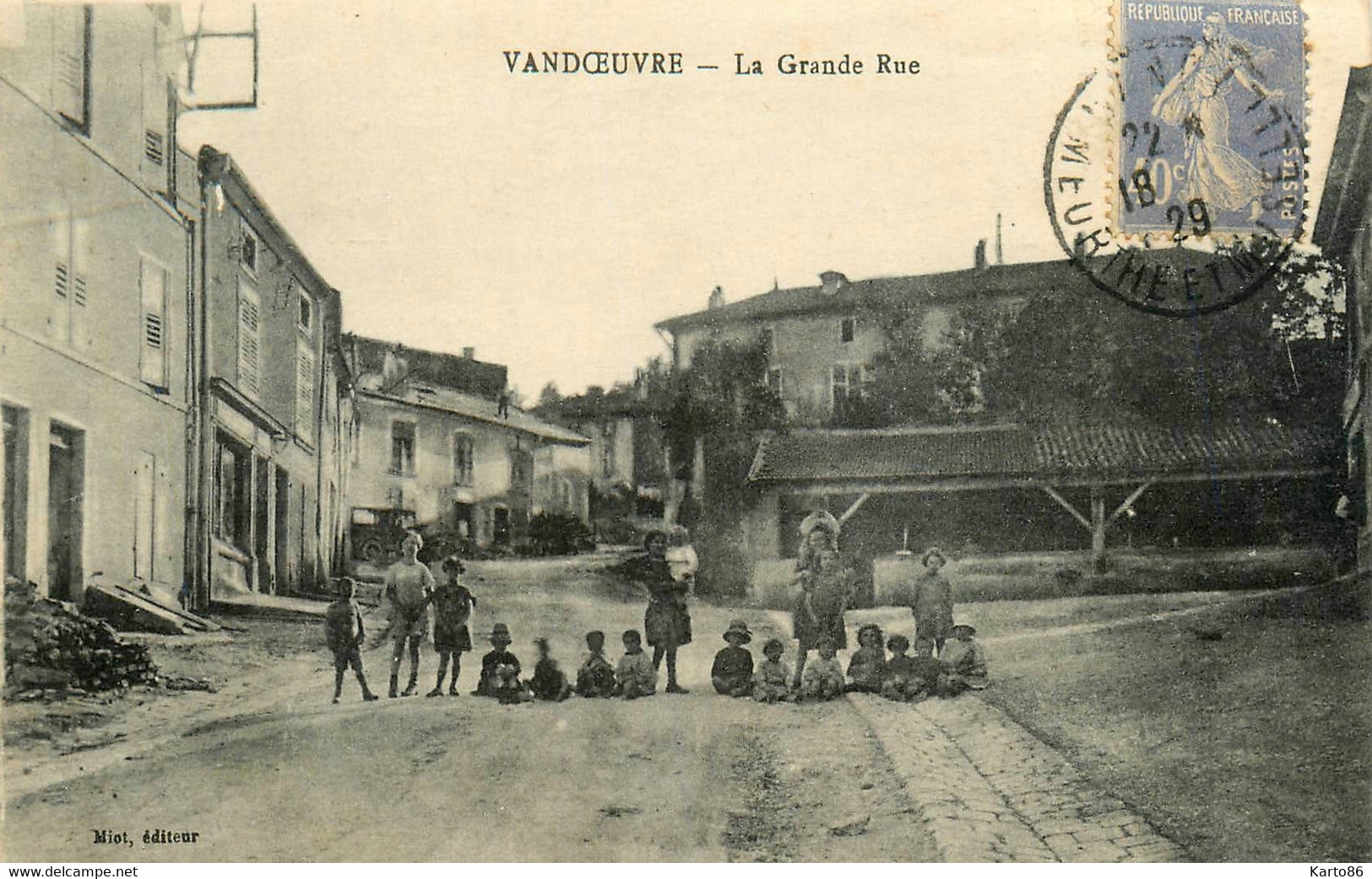 Vandoeuvre * La Grande Rue * Enfants Villageois * Le Lavoir - Vandoeuvre Les Nancy