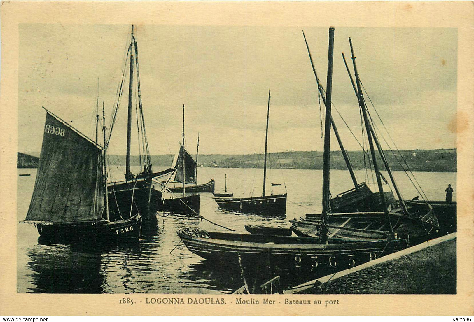 Daoulas * Logonna * Moulin Mer * Les Bateaux Au Port - Daoulas