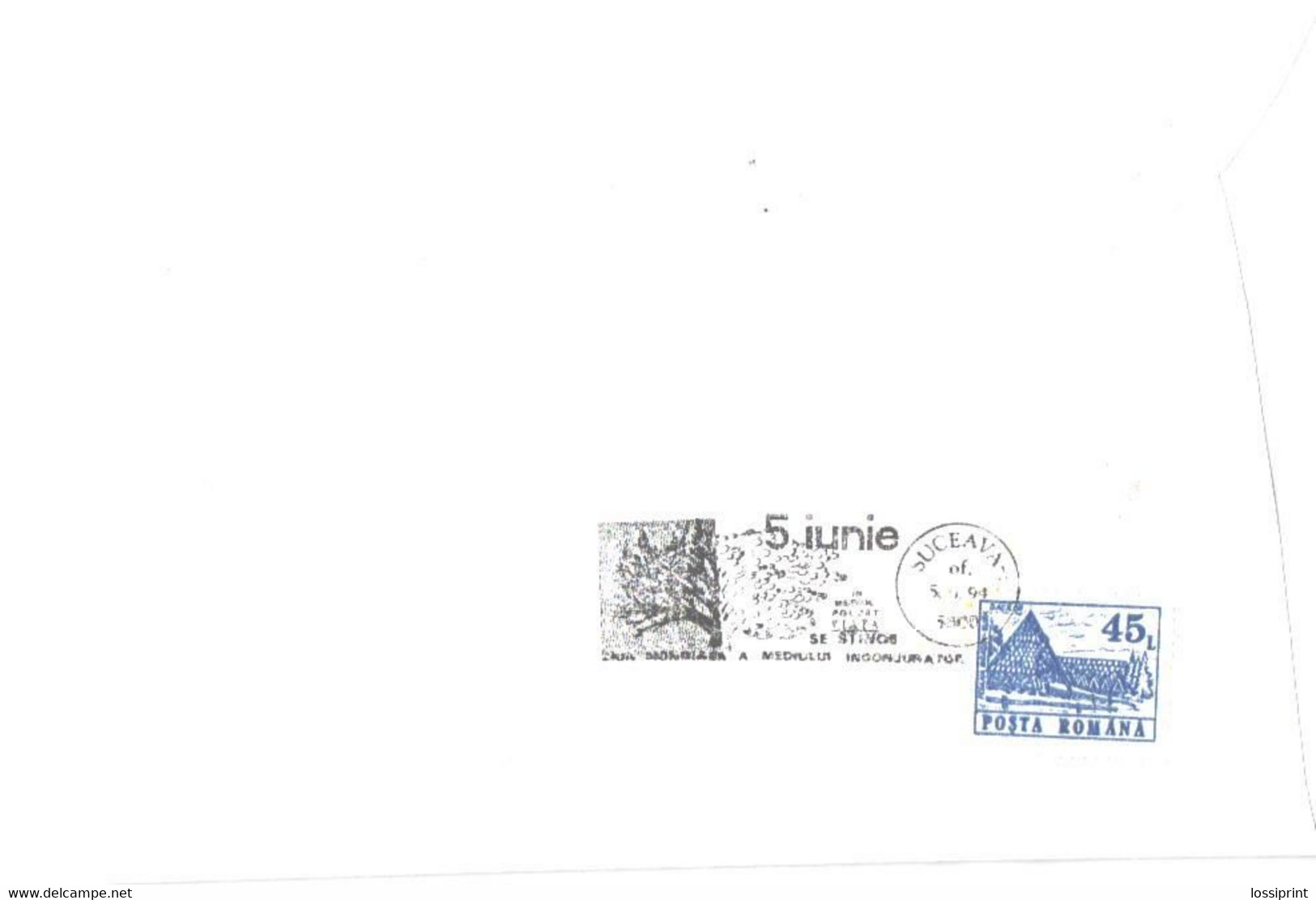 Romania:Tractor, 5.june Special Cancellation, 1994 - Lettres & Documents