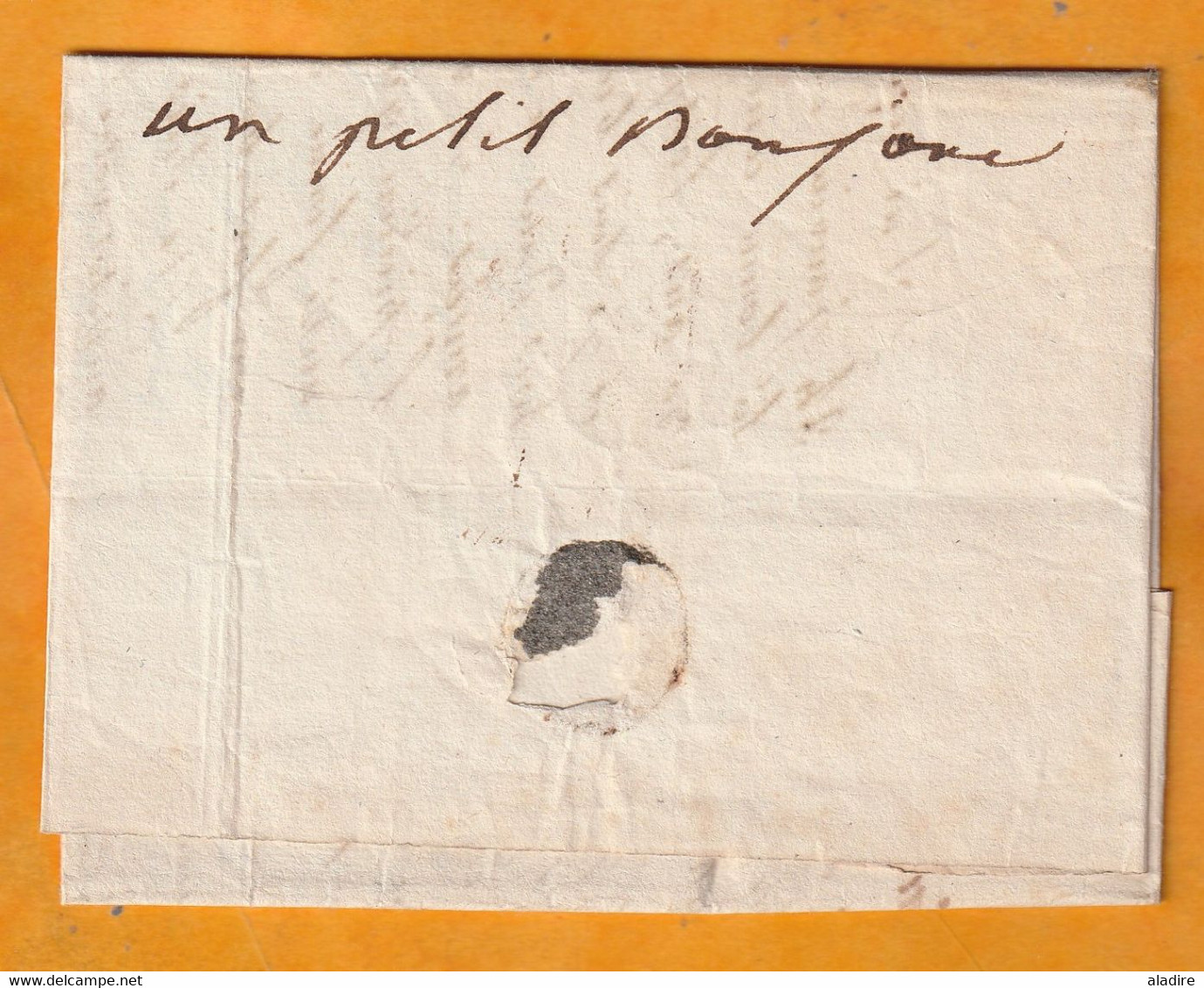 1822 - Marque Postale 72 VERSAILLES Sur Lettre Pliée Avec Correspondance De PARIS Vers METZ - Entre Militaires - 1801-1848: Vorläufer XIX