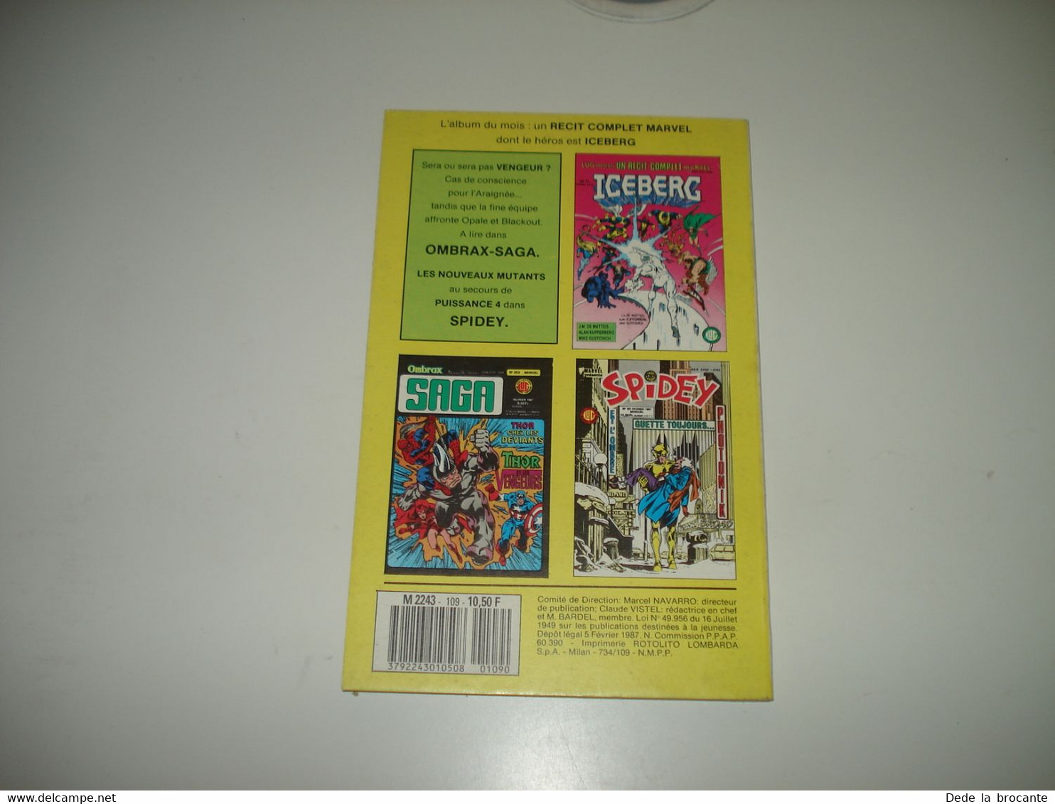 C22 / Spider Man -  Marvel Présente - NOVA  N° 109  -  LUG   Février  1987 Comme Neuf - Nova