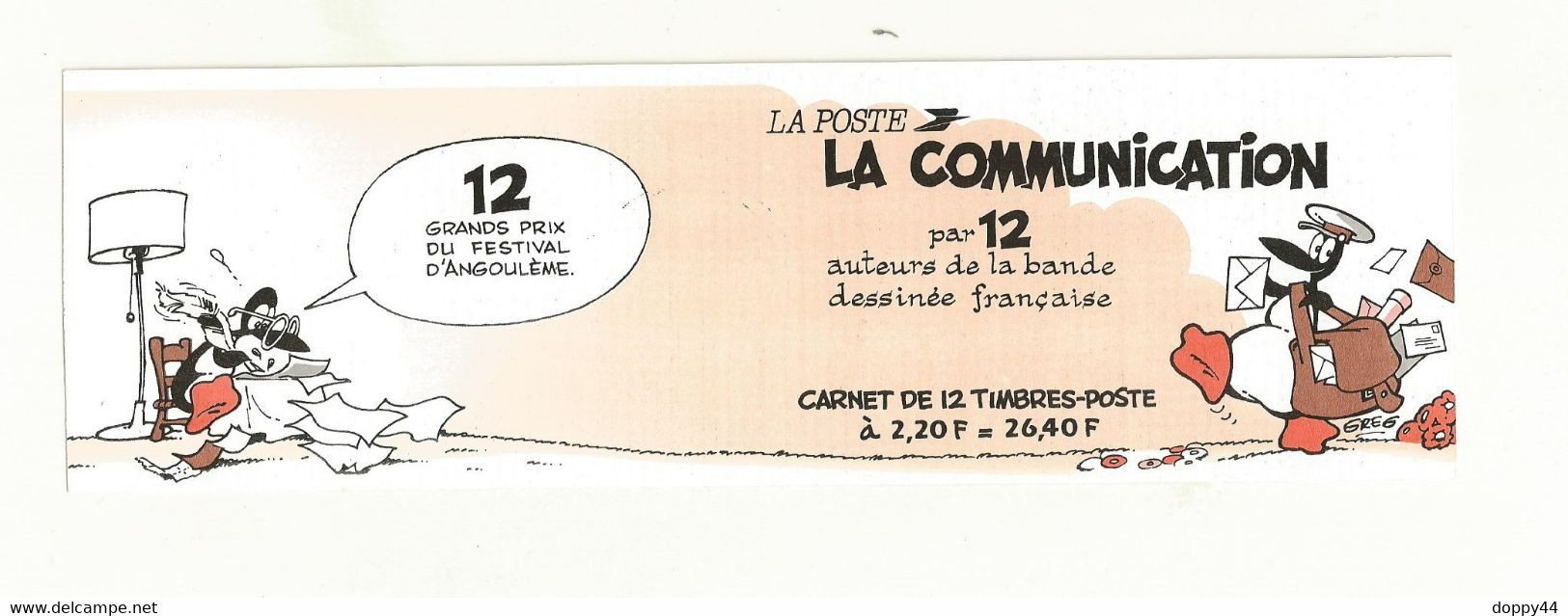 CARNET COMMEMORATIF LA COMMUNICATION EN BD  N°BC2515 OBLITERE 1ER JOUR. - Other & Unclassified