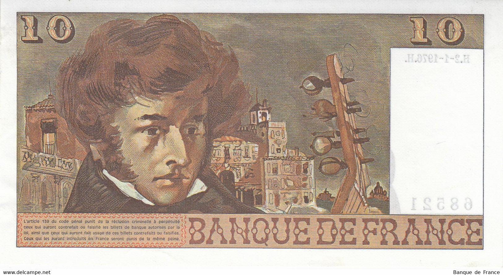 Billet 10 F Berlioz Du 2-1-1976 FAY 63.16 Alph. W.272 - P/NEUF Sans épinglage - 10 F 1972-1978 ''Berlioz''