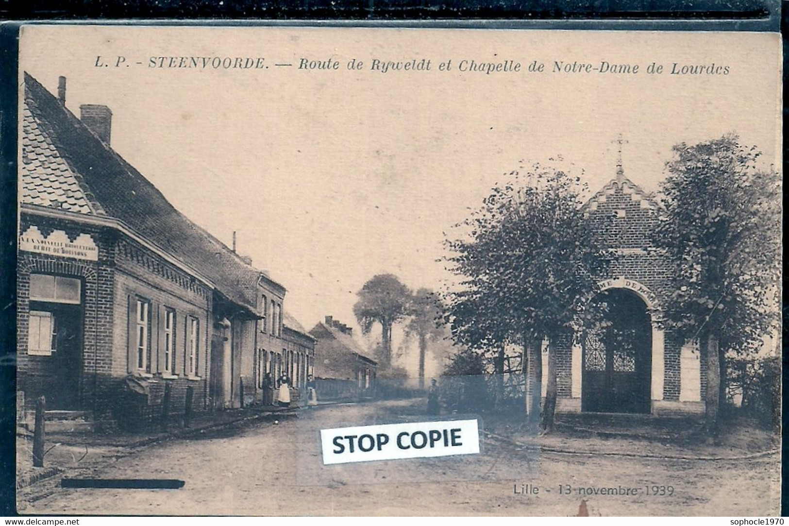 08-2022 - TOU20-70 - NORD - 59 - STENVOORDE - Route De Ryweldt Et Chapelle ND De Lourdes - Steenvoorde