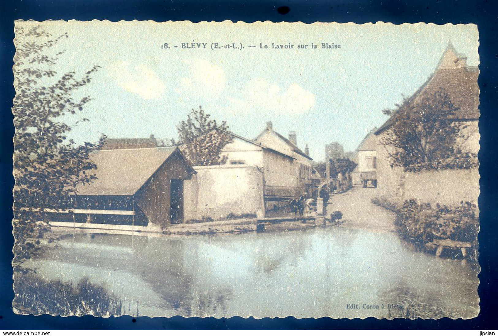 Cpa Du 28 Blévy -- Le Lavoir Sur La Blaise      FEV22-76 - Blévy