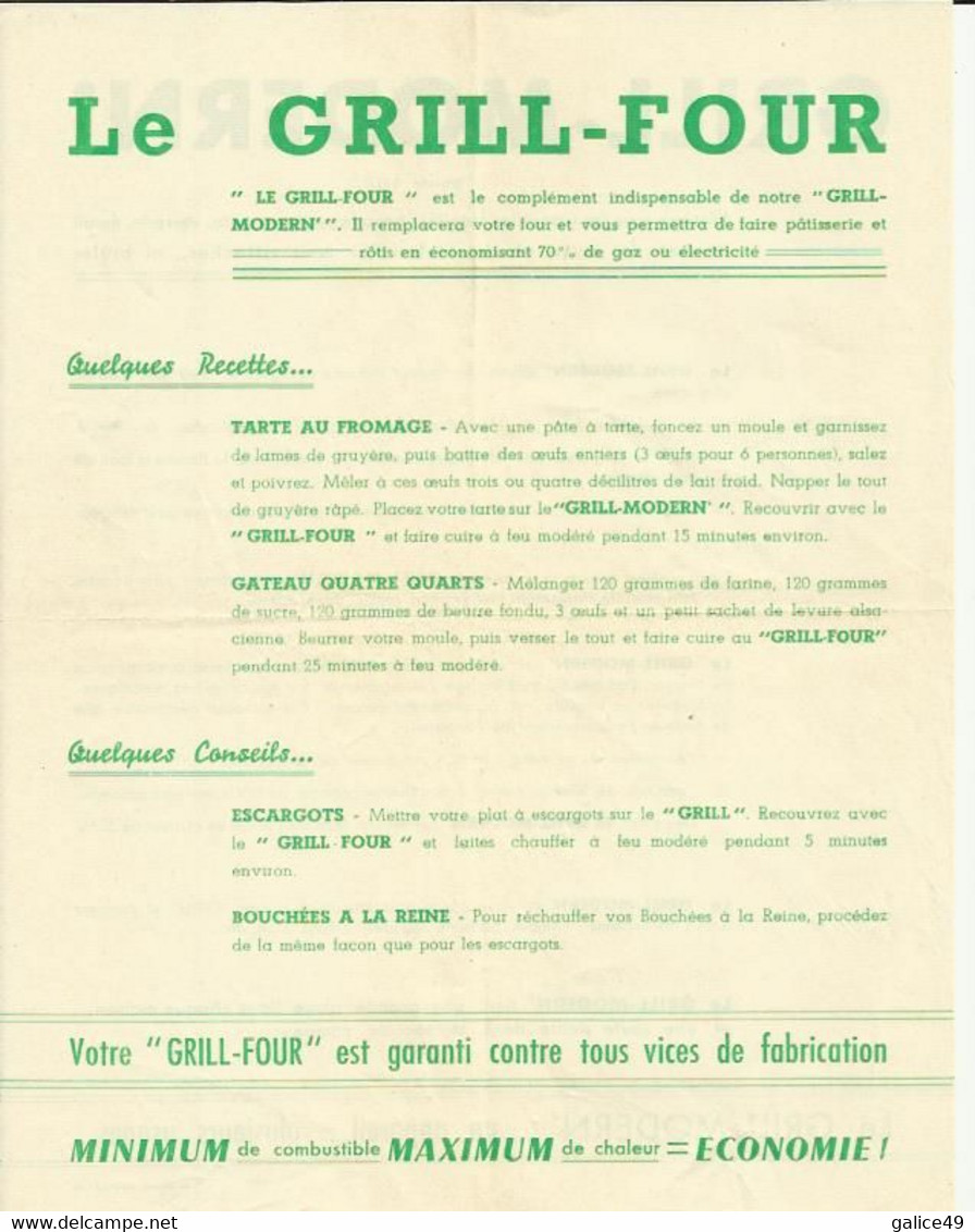 "Grill Modern" - "Le Grill-Four" - Années 50/60 - Andere Geräte