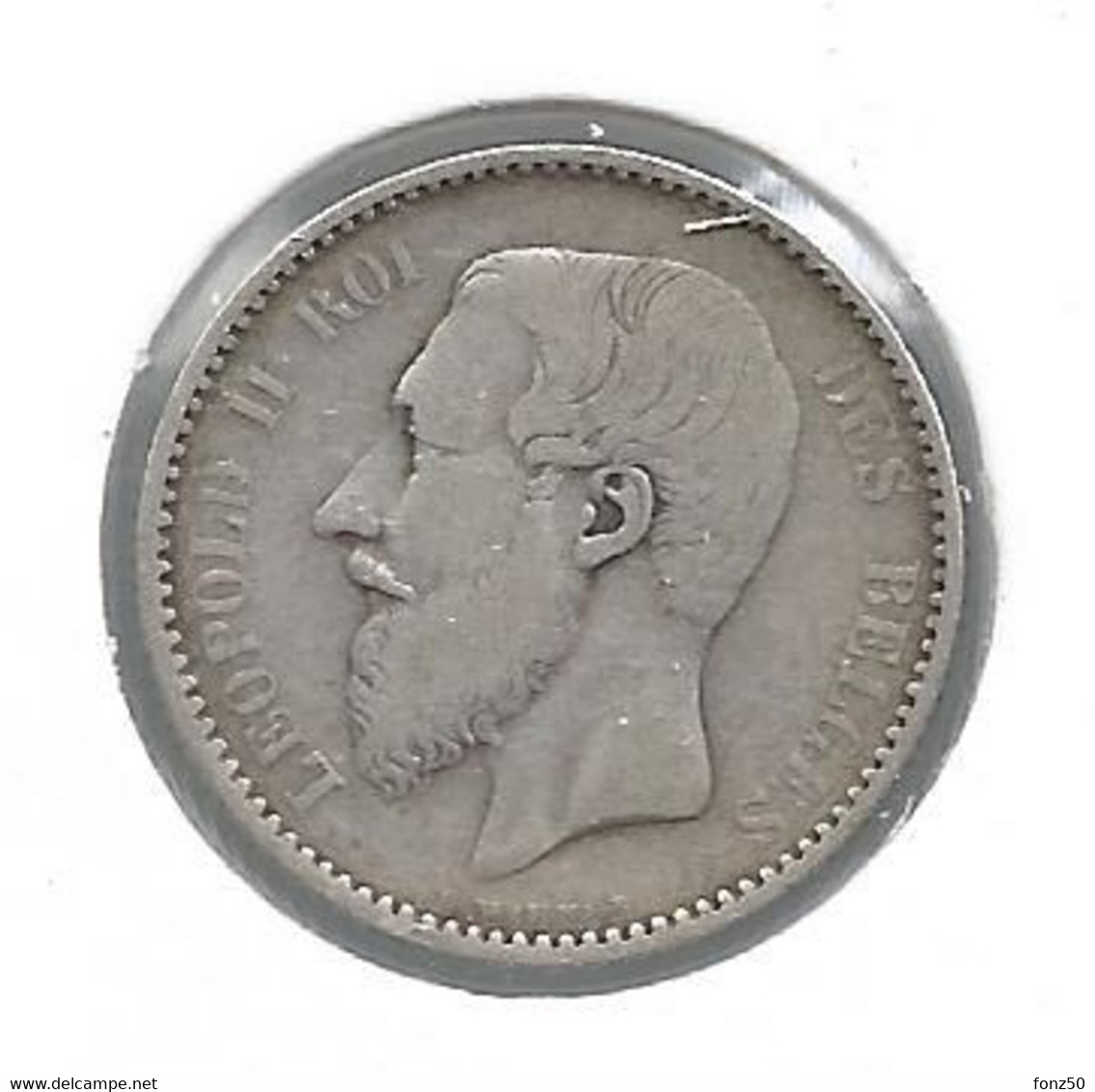 LEOPOLD II * 1 Frank 1886 Frans * Z.Fraai / Prachtig * Nr 11419 - 1 Franc