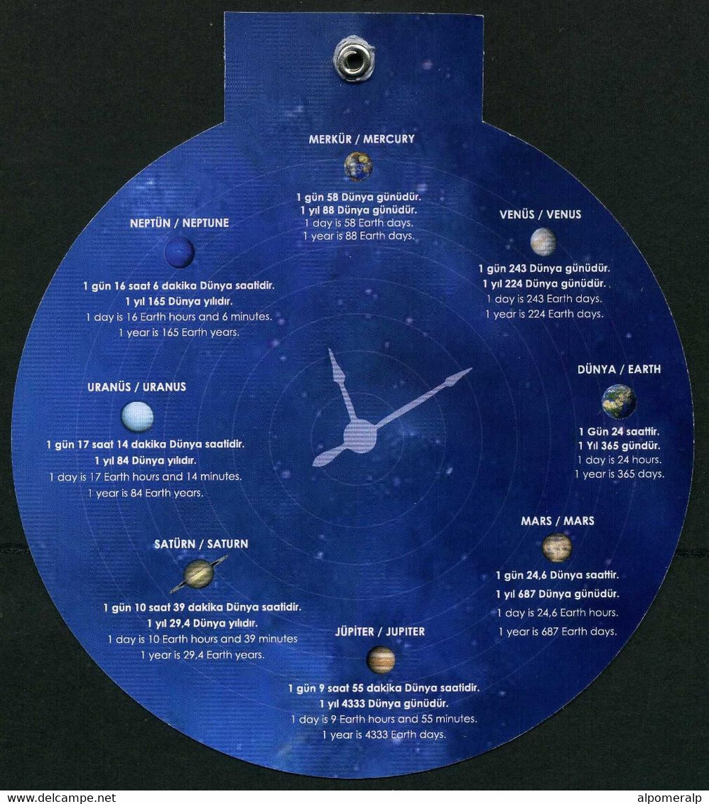 Türkiye 2020 Mi 4601-4608 MNH, The Planets Booklet | print run: 7.500 (Limited)