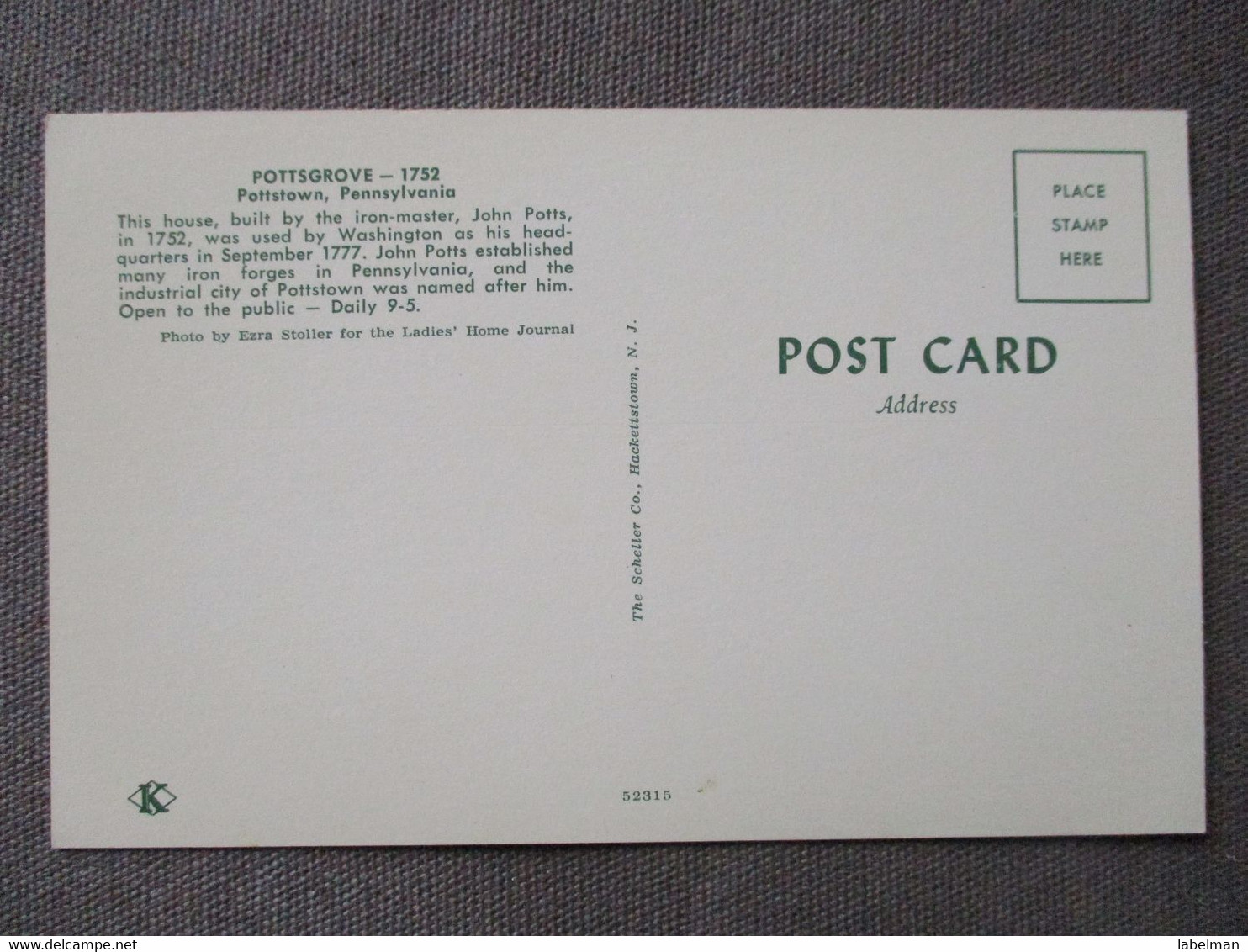 USA UNITED STATES POTTSTOWN PENNSYLVANIA WASHINGTON POSTCARD ANSICHTSKARTE CARTOLINA CARTE POSTALE CP PC AK - Spokane