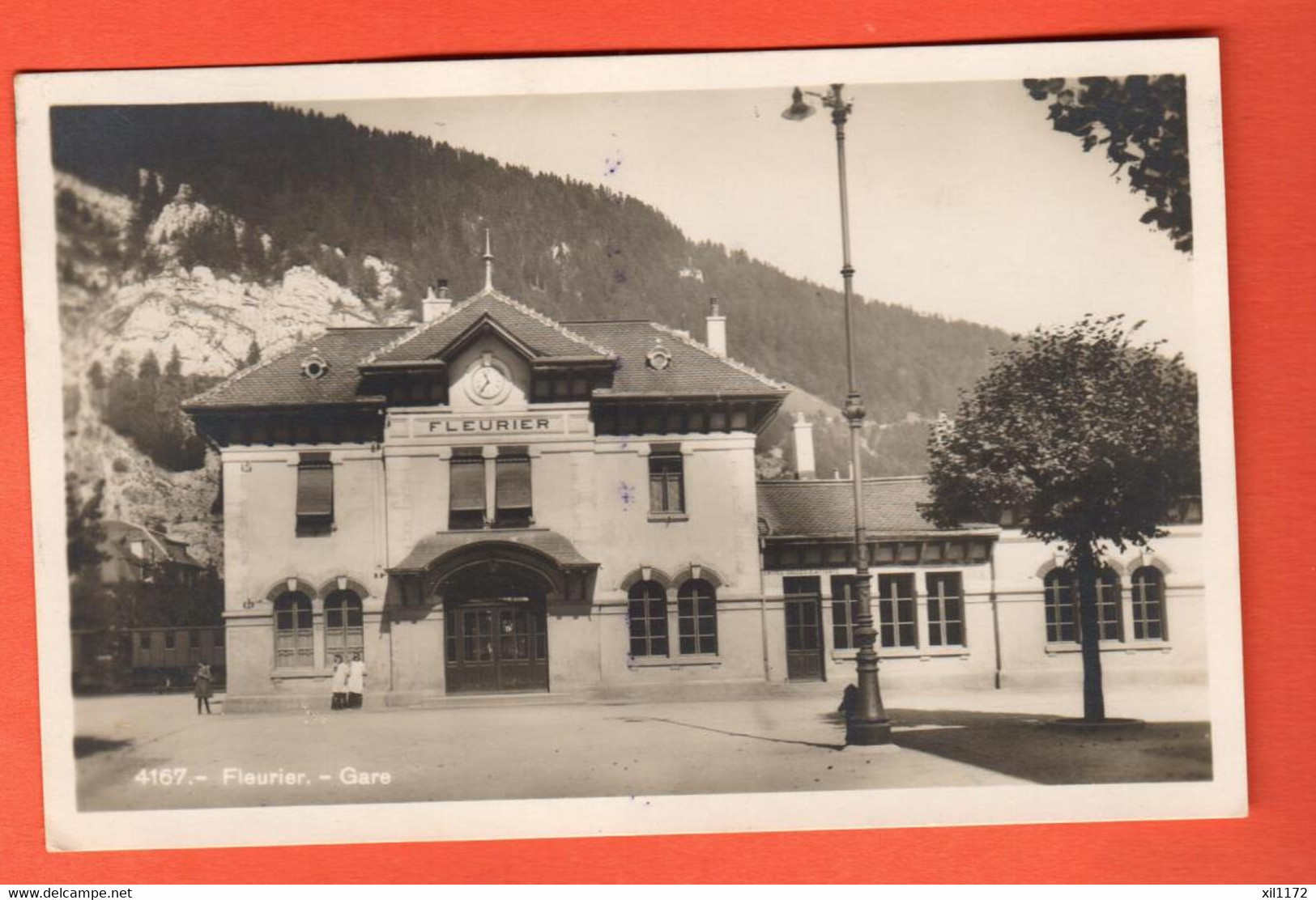 ZTX-02 La Gare De Fleurier  Petite Animation. Visa ACF 1939  Circulé. Soc. Graphique 4167 - Fleurier