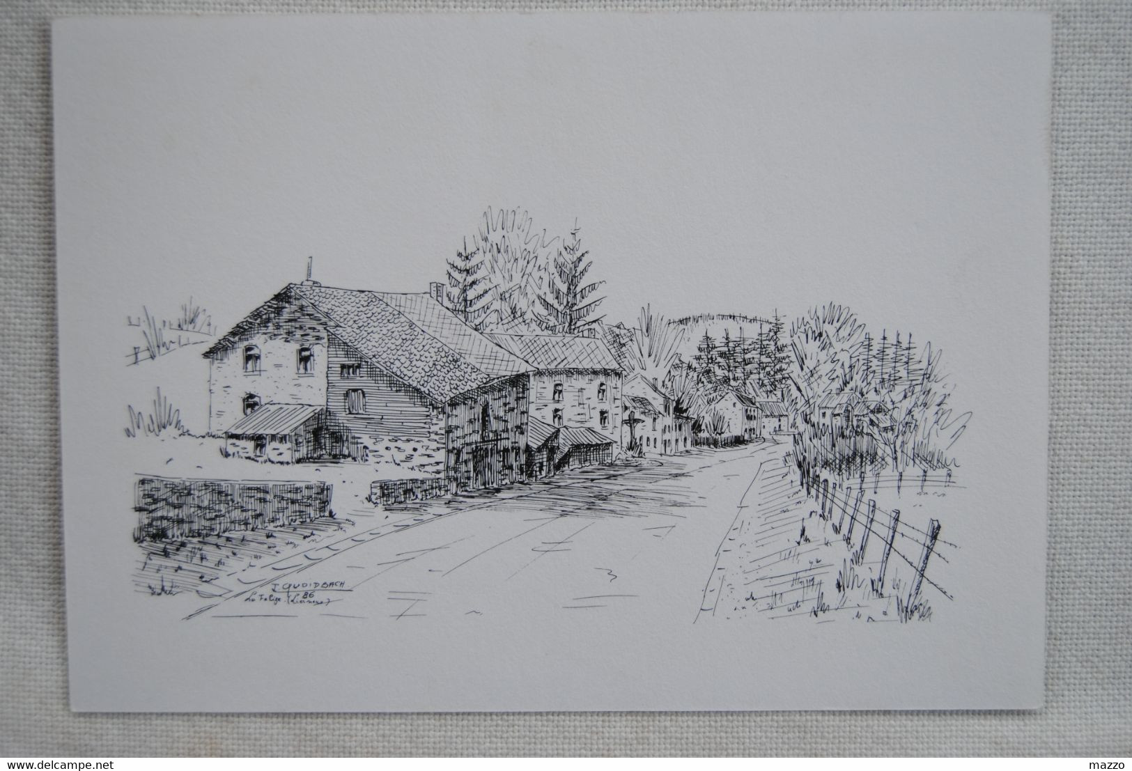 328/ Hameau De La FALIZE - Dessin De J.Quoidbach - Lierneux