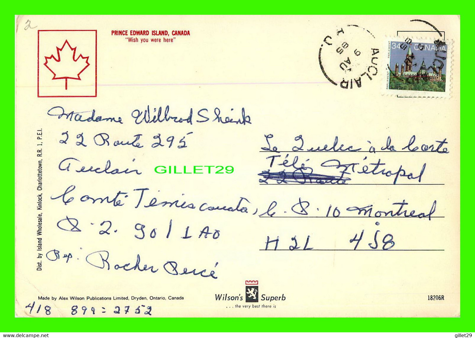 PRINCE EDWARD ISLAND -  THERE ARE NO STRANGERS HERE - TRAVEL IN 1985 - - Otros & Sin Clasificación