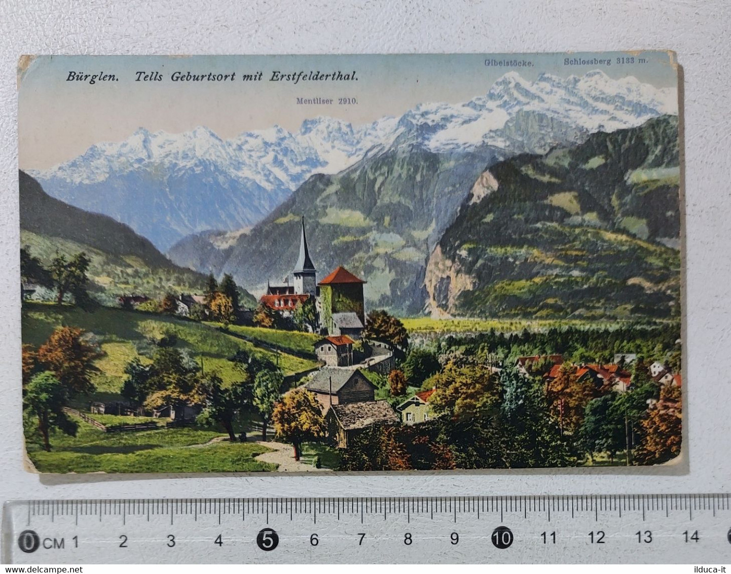 I121753 Cartolina Svizzera - Burglen - Tells Geburtsort Mit Erstfelderthal - Bürglen