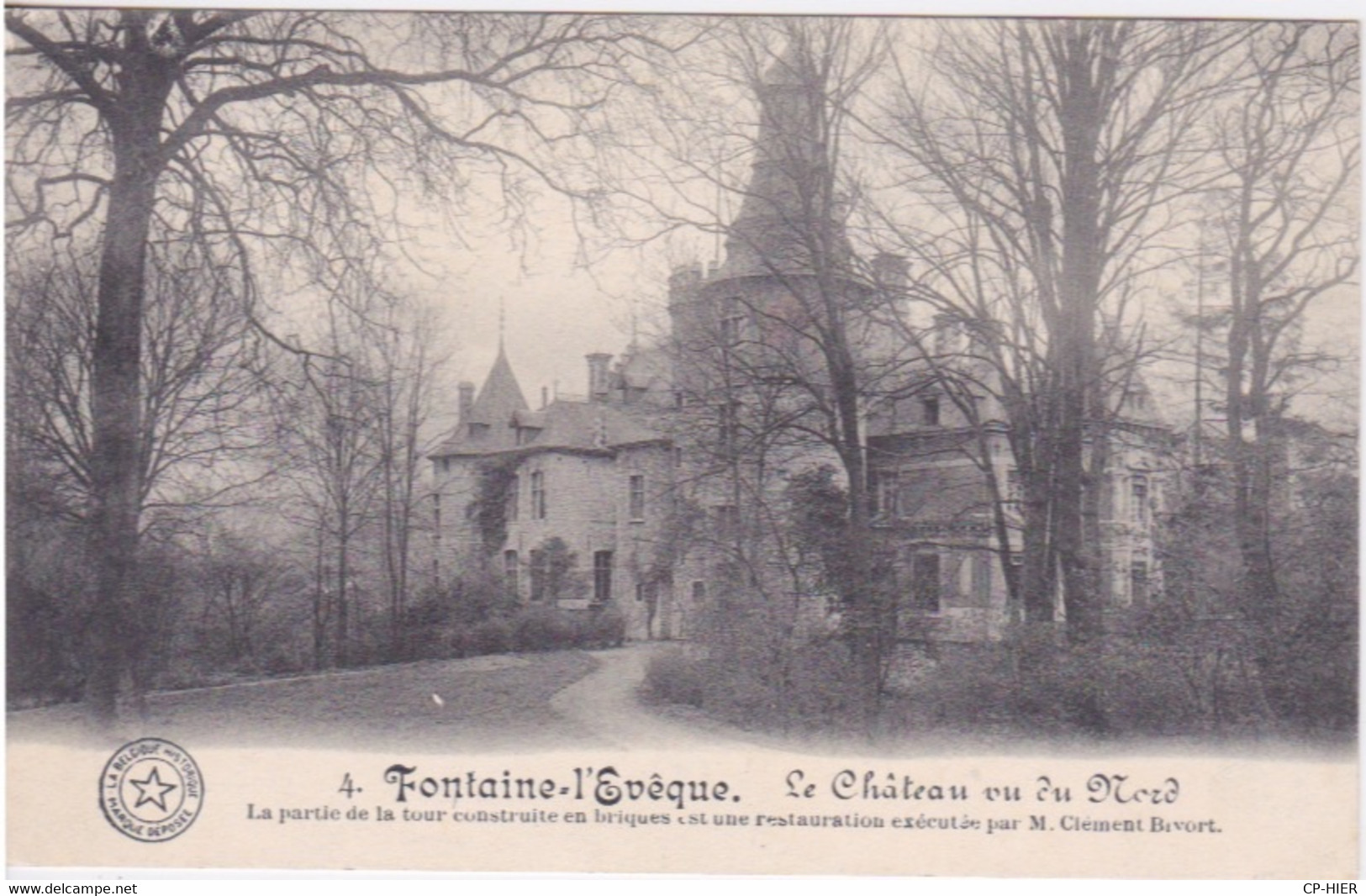 BELGIQUE -  FONTAINE  L'EVEQUE - VU DU NORD DU CHATEAU - Fontaine-l'Evêque