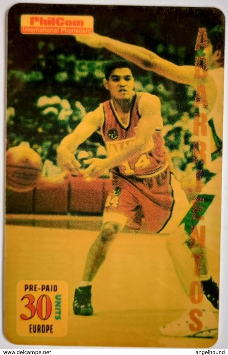 Philcom 30 Units  For Europe ( Dummy ) Basketball Player Johnny Abarrientos - Philippines