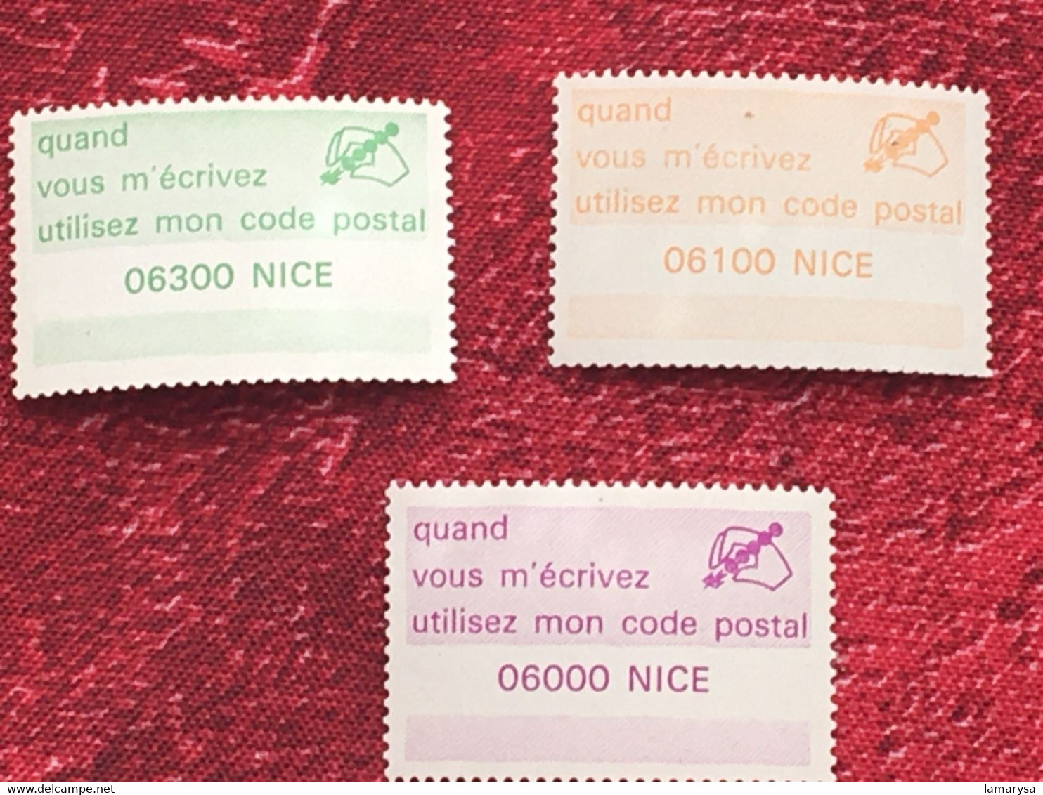 Le Code Postal-Lot 38 Vignette P.T.T. Différentes Villes-☛Erinnophilie,stamp,Timbre,Label,Sticker-Aufkleber-Bollo-Viñeta - Postleitzahl