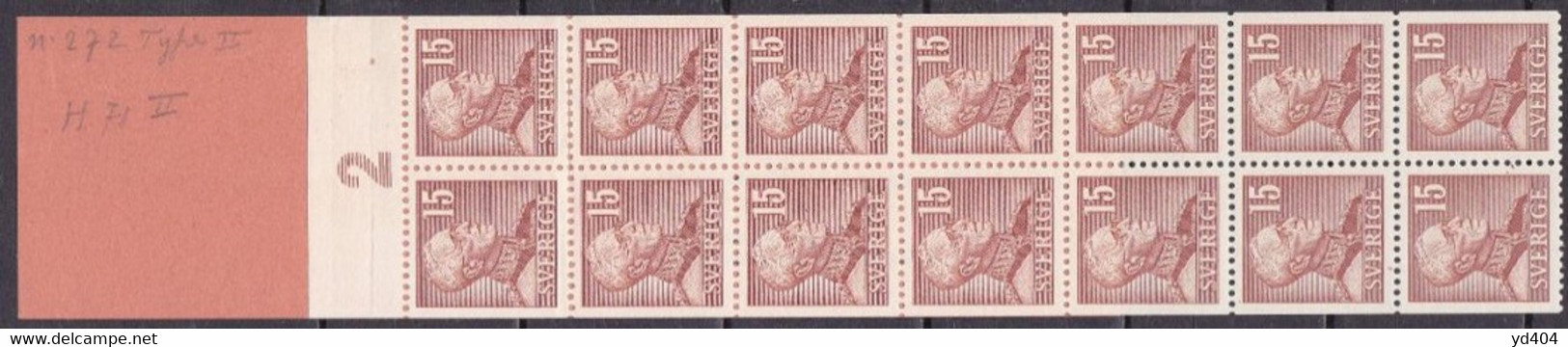 SE801 – SUEDE – SWEDEN – BOOKLETS - 1946 – KING GUSTAV V – Y&T # C261b - MNH 50 € - 1904-50