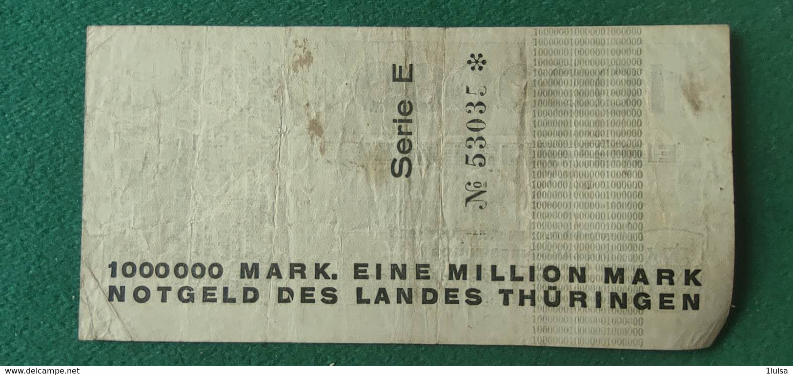 GERMANIA Weimar 1 Milione MARK 1923 - Kiloware - Banknoten