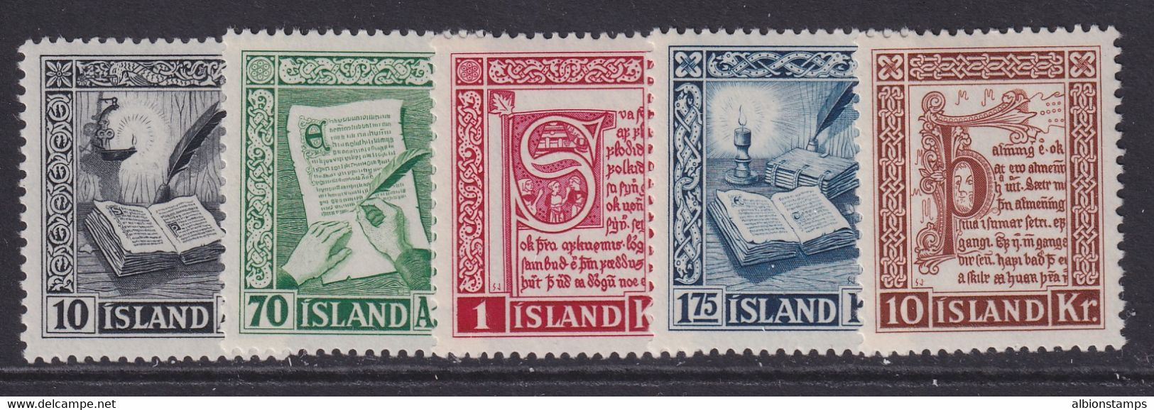 Iceland, Scott 278-282, MLH - Unused Stamps